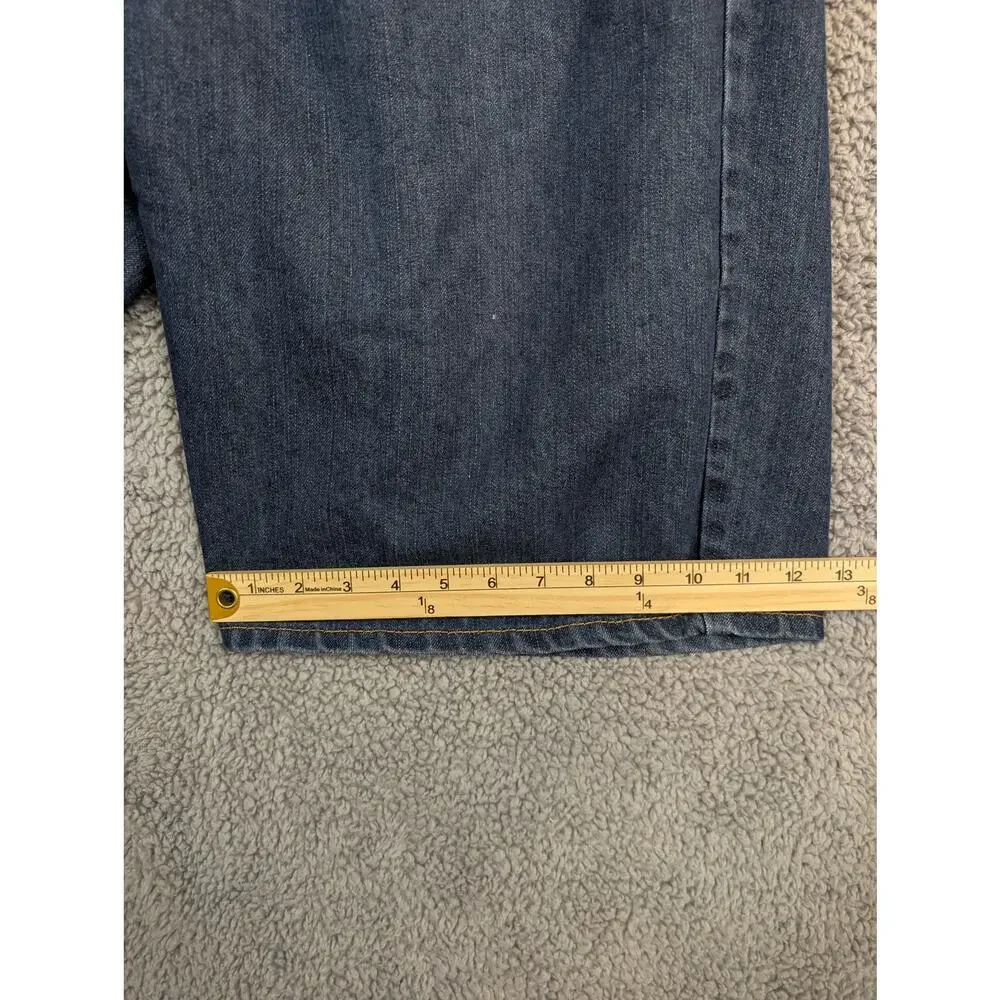 Rocawear Men's Shorts W40 Dark Wash Embroidered Y2K Baggy (1062)